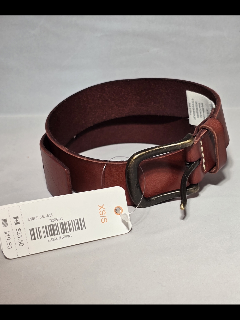 Gymboree Kids Brown Leather Belt with Antique-Style Buckle